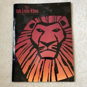 Original Lion King Broadway musical booklet